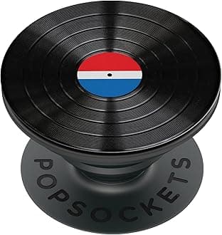 PopSockets Phone Grip with Expanding Kickstand, Backspin PopSocket, Spinning PopSockets - 45 RPM