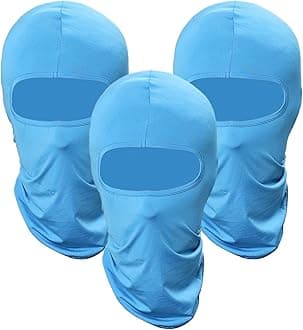 Pukavt 1-6 Pack Balaclava Face Mask, Ski Mask for Men Women, UV Protection Windproof Scarf for Motorcycle Snowboard Cycling
