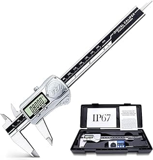 Kynup Digital Caliper IP67 Waterproof, Calipers Measuring Tool with Absolute Origin, Stainless Steel Design, Extreme Accuracy, 0-6 inch/150mm
