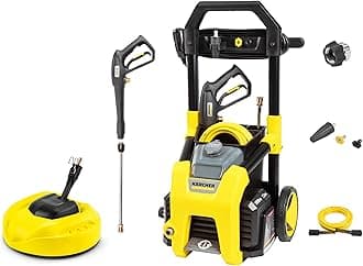 Kärcher K1800PS - Max 1800 PSI and 1.2 GPM - Electric Pressure Washer, Set Includes Universal Surface Cleaner 11", Turbo, 15° and Soap Nozzle, Detergent Tank