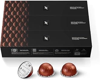 Nespresso Roasted Hazelnut VertuoLine Capsules Pack of 3 (30 Capsules)
