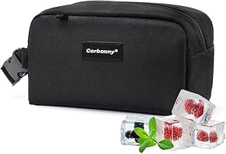 Freezable Lunch Bag,Freezable Snack Bag,Mini Cooler Bag for Travel/Work/School,Small Insulated Bag,Small Cooler Lunch Box with Ice Packs,Insulated Snack Bag,Freezable Snack Box with Handle Buckle