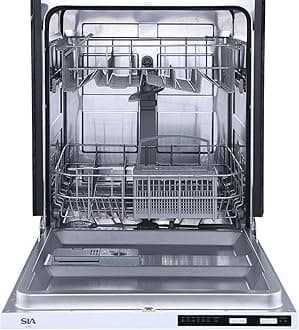 60cm Integrated Dishwasher, 12 Place Settings, 6 Programmes - SIA SBID60