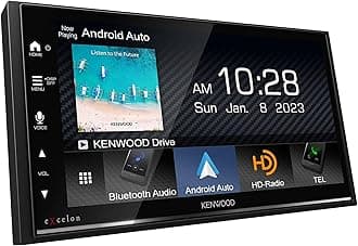 Kenwood DMX709S Multimedia Receiver (No CD) Compatible with Apple CarPlay & Android Auto (Renewed)