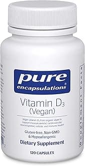 Vitamin D3 Vegan | Support for Musculoskeletal, Cardiovascular, Neurocognitive, Cellular, and Immune Health* | 120 Capsules