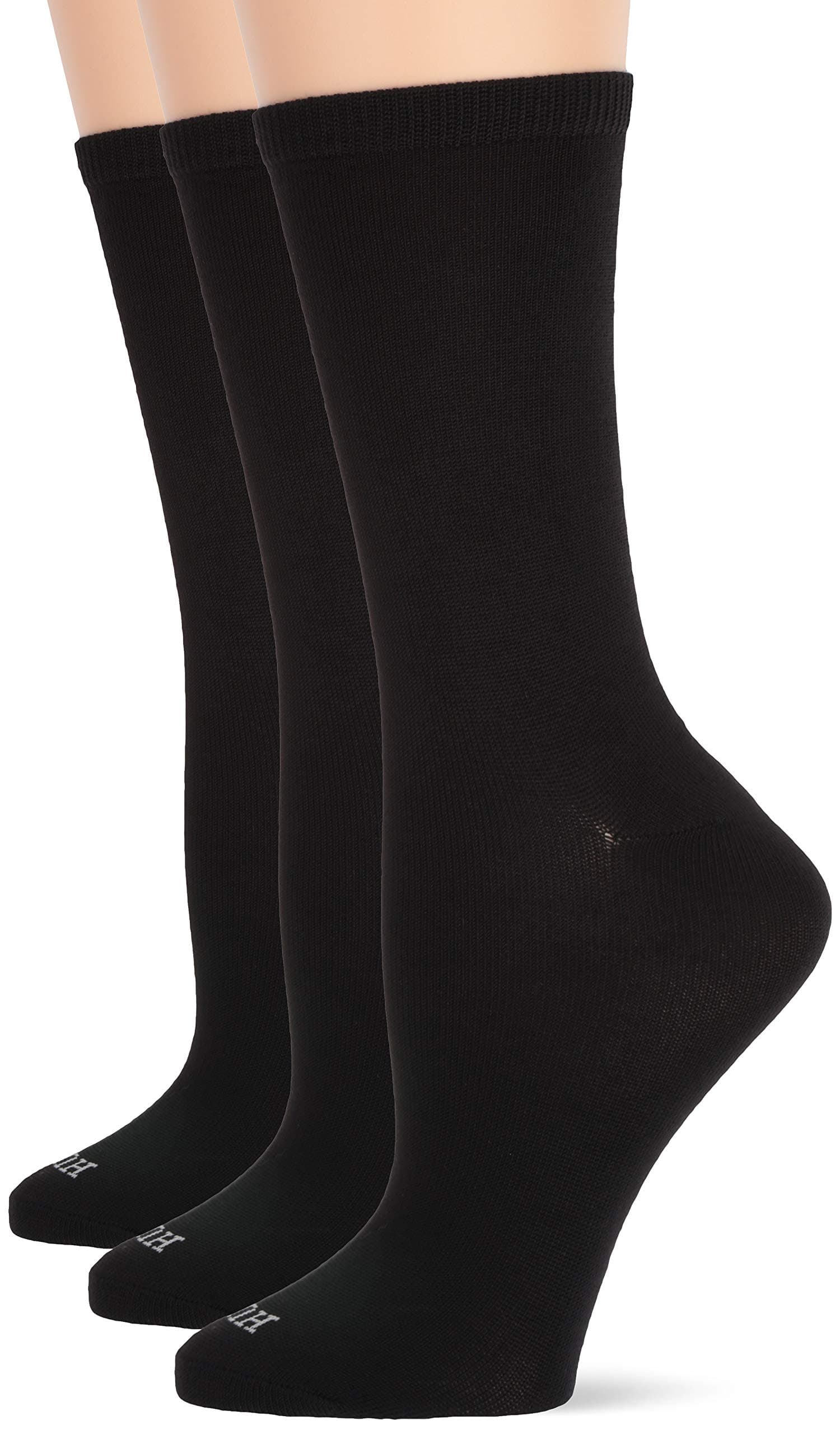 HUE Women's Super Soft Crew Sock 3 Pair Pack