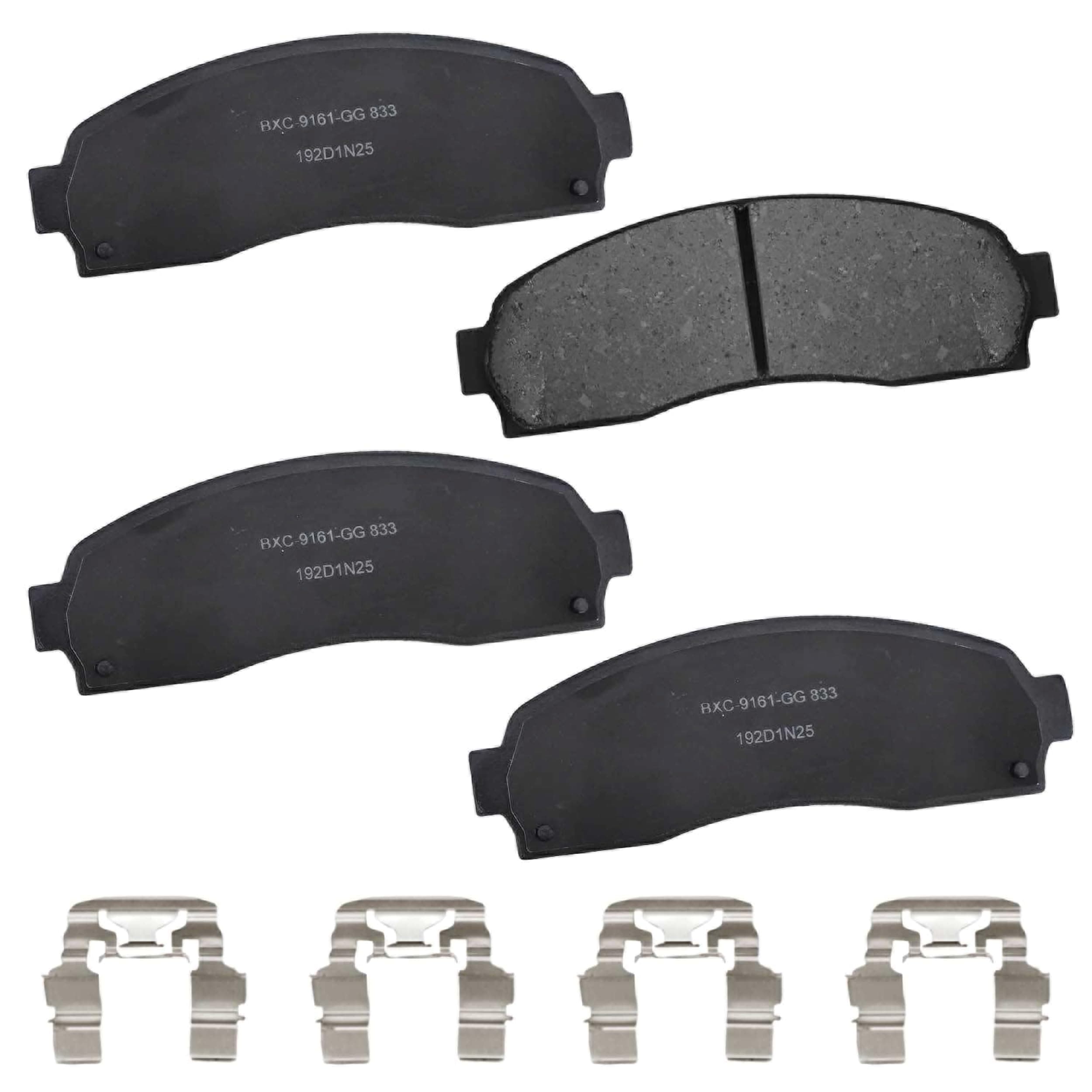 Premium SBC833 Ceramic Front Brake Pads for Select Models Ford Explorer, Explorer Sport, Sport Trac, Ranger, Mazda B2300, B3000, B4000, Mercury Mountaineer