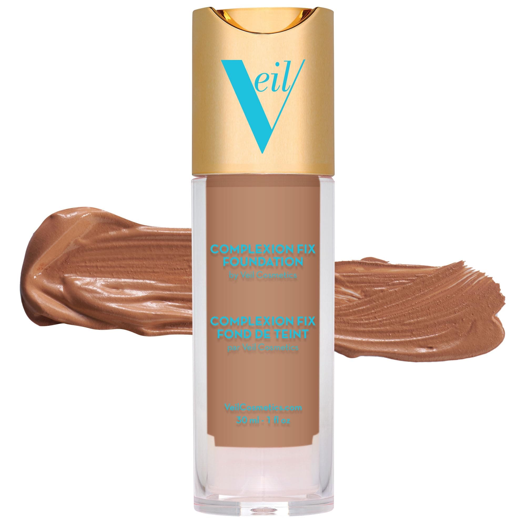 Complexion Fix Liquid Foundation – Hydrating Buildable Coverage – Water-Resistant, Hypoallergenic, Oil-Free, Cruelty-Free & Vegan – Lightweight & Brightening (4N Tan Neural)