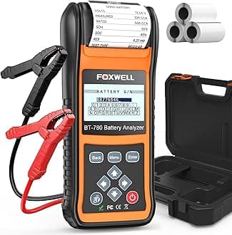FOXWELL BT780 Car Battery Tester, 12V 24V Battery Load Analyzer with Printer 100-2000CCA Digital Automotive Cranking Charging System Checker for Car Motocycle Heavy Duty Truck Marine SUV Boat
