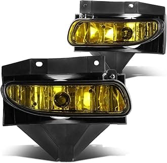 DNA MOTORING FL-ZTL-115-AM Front Bumper Fog Light Driver & Passenger Side Enhance visibility [Compatible with 99-04 Ford Mustang GT]