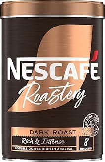 NESCAFÉ Roastery Dark Roast Premium Instant Coffee, Bold Intense Arabica and Robusta Coffe, 95g (Pack of 6)