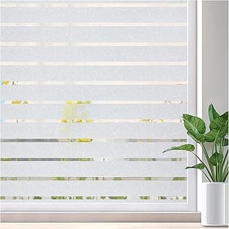 LifetreeWindow Film Strip Film Decorative Film Privacy Film Sparkle Self-Adhesive No Adhesive Static Film Office and Home 45 x 300 cm
