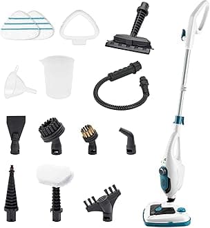 Di4 SteamClean Multi 12 ProMax, 12-in-1 Multifunction Steam Mops, 1500W, Removes 99.9% of Viruses and Bacteria, Steam Cleaner ECO Without Detergents, Glass Cleaner, Sofa Steam Cleaner