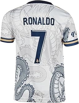 Sports Real Football Team Jersey for Boys 2024 New Boys and Men(11-12Years) Multicolour