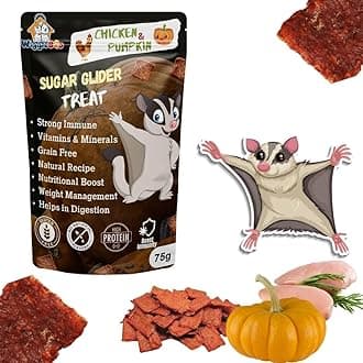 Chicken & Pumpkin Sugar Glider Treat | Protein Rich | Natural Detoxifier | Crunchy Food Snack (75g)