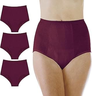 Wearever Women's Maximum Absorbency Incontinence Panties for Bladder Control - Washable, Reusable, Leak Proof Underwear for Women 600 ml - (Pack of 3) (Plum) (1X) (Fits Hip: 43-44)