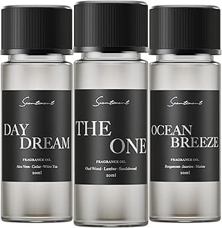 Scentiment Hotel Diffuser Oil Discovery Kit | Inspired By 1 Hotel® Ritz-Carlton® & Luxury Scents Aromatherapy Oils With Notes Of Cardamom, Tuscan Leather, And Sandalwood (20Ml, Top 3 Scents)