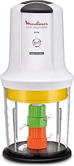 AT723110 6-in-1 Multi Moulinette, 500 W, 0.5 Liter, plastic, 2 speeds, White