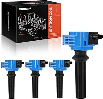 Ignition Coil Pack Compatible with Ford EcoSport 2.0L 2018-2022, Explorer 2.0L/2.3L 2012-2019, Taurus 2.0L 2013-2017 & Land Rover Discovery Sport 2.0L 2015-2017 - Blue, Set of 4