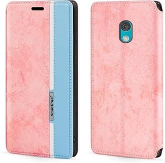 Colorblock Invisible Magnetic PU Leather Flip Case Compatible with Nokia 235 4G 2024, Stylish Wallet Cover with Full Protection and Slim Design