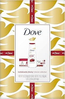Dove Revitalizing Cherry Collection Gift Set – Fruit and Chia Milk Body Wash, Exfoliating Body Polish + Soap Bar (3 Piece Set)