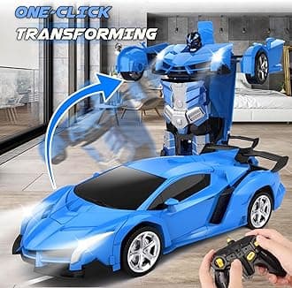 Transform Remote Control Car Toy for Kids 4 5 6 7 8, Remote Control Car for Boys 4-7, Transform Cars for Boys 4-6, Toy Car 5 Year Old Boy, Toys for 3 4 5 6 7 8 9 10 11 12 Years Old Boy