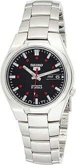 Seiko Mens Automatic Watch, Analogue Classic Display and Stainless Steel Strap SNK617K1