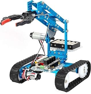 Makeblock mBot Ultimate Robot Arm 10-in-1 STEM Education DIY Robot Kit for Arduino C Python Raspberry Pi Scratch Building Robot APP Remote Control Programming Toy for 12 Years Old Students Adults English Manual Gift