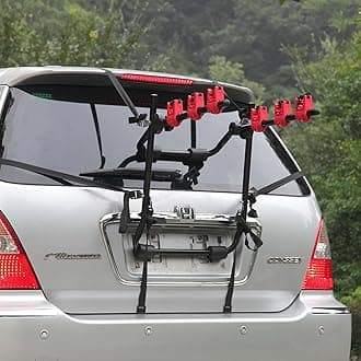 Taylor & Brown 3 Bike Rear Trunk Car Boot Mount Rack Bicycle Cycle Carrier Car Foldable Ultra Compact Universal Fitting Saloon Hatchback Estate, Black