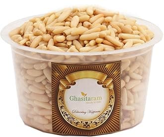 Ghasitaram Gifts Pine Nuts- Ghasitaram's Pine Nuts Without Shell (Chilgoza) 200 GMS