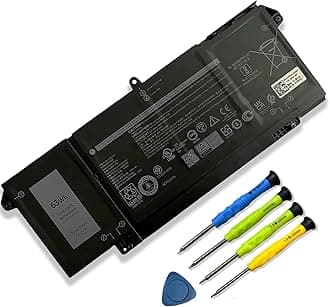 7FMXV 63Wh 4-Cell Laptop Battery Replacement for Latitude 5320 7320 7420 7520 Series TN2GY 0TN2GY 9JM71 4M1JN 1PP63 727CG HDGJ8 MHR4G CN-0727CG CN-0TN2GY 15.2V 3941mAh