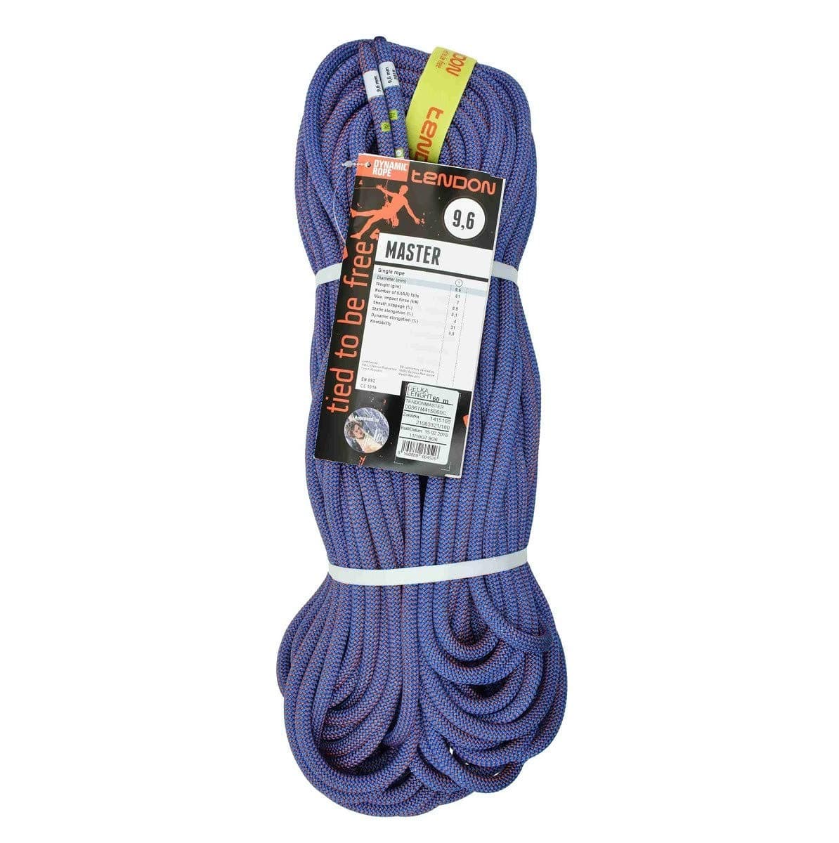 KONGTendon Single Dynamic Master Rope 9.6 Blue/Red 70 m