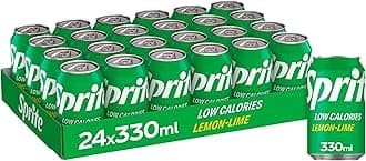 Sprite Low calories Lemon -LimeDrink Can 330 ml (Pack of 24),