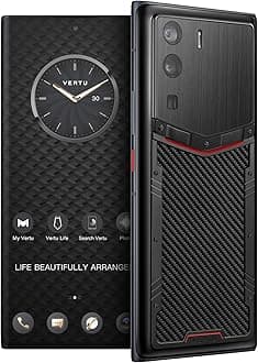 VERTU METAVERTU Web 3.0 Carbon Fiber 5G Phone, Unlocked Android Smartphone, Secure Encrypted, Double Systems, 64MP Camera, 144Hz AMOLED Curved Display, Dual SIM, Fast Charge (Glossy, 12G+512G)