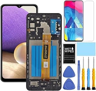 - for Samsung A32 5G Screen Replacement kit for Samsung Galaxy A32 LCD Display with Frame S326dl A326u A326b A326a A326w Touch Screen Digitizer Assembly with Tools 6.5 inch (Not A32 4G)