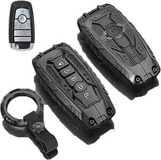 Happtoy Heavy Metal Key Fob Cover for Ford,Key Fob Cover Case Protector Compa...
