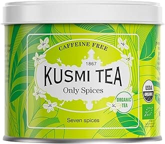 - Only Spices - Organic Herbal Tea with Cinnamon, Aniseed, Ginger, Licorice, Fennel & More Spices - Caffeine Free - Enjoy Hot or Iced - Loose Leaf Tea - Tin Box of 3.5 oz for about 50 cups