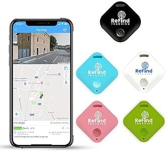 ReFind R4 Smart Tracker for Android and iPhone. Mini GPS Tag Bluetooth 5.0 Key Finder. Samsung AirTag Alternative for Keys, Pets, Wallets and Luggage (Pink)
