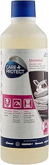 Care + Protect 35602109 universal iron liquid de-scaler bottle-removes lime scale, ensuring high performances of your iron. Monthly treatment recommended, 500ml, White