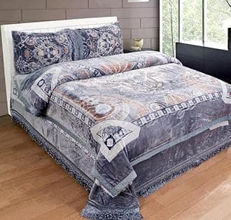 Modern Print King Size 2ply Super Soft Cloudy Blanket for Heavy Winter 5.4 kg with Fancy Bag Packing (Pack of 1) (Multi 7)