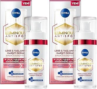 NIVEA Luminous 630 Anti-Age & Dark-Spot Serum (30ml), Facial Serum Reduces 10 Years of Accumulated Age Spots, Face Serum for Even, Strengthened, Younger-Looking Skin (Pack of 2)