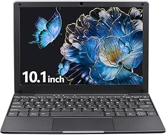 UDKED Small Mini Laptop, 10.1 inch (0.79 kg), Ultra Thin and Lightweight Windows 11 Notebook Laptops, Celeron N4020, 8GB DDR4 256GB SSD,Type-C,TF Card,Perfect for Kids and Adults Computer - Gray