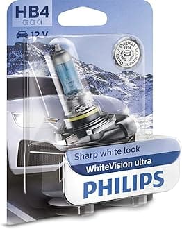 Philips WhiteVision ultra HB4 car headlight bulb, single blister
