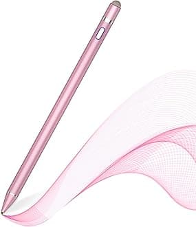 Active Stylus Pen for Touch Screens,Dual Pen Tips for iOS & Android Drawing & Writing,High Precise Digital Pencil for Apple iPhone 17/16/15/14/13, iPad Air/Pro/Mini,Phone/Tablet/Sam-sung/Kin-dle- Pink