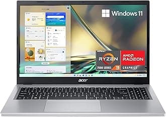 acer Aspire 3 Laptop 15.6-inch 8GB RAM 128GB SSD AMD Ryzen 3 7320U 2.40GHz (Renewed)