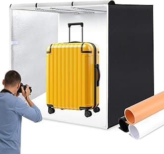 PULUZ Studio Light Box Photography, 31x31 inch Large Photo Light Box with 234 LED Beads, CRI >95, Professional Portable Photo Booth Shooting Tent Kit with 4 Color PVC Backdrops for Product Photography