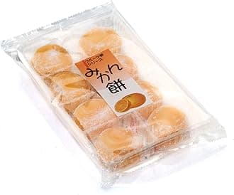Mandarin Orange Flavor Japanese Traditional Fruit Mochi Mini-Rice Cake Giftset (Japanese Import)