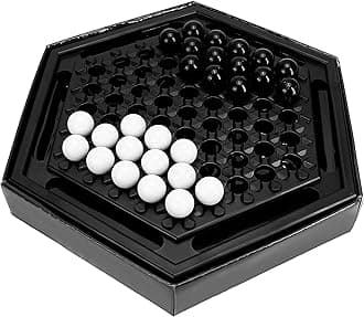 - Chess Sets Board Game - Abalone Family Strategy Game for Adult, Desktop Home Marble Chess Game Set for Intellectual Development, Table Games & Party Fun