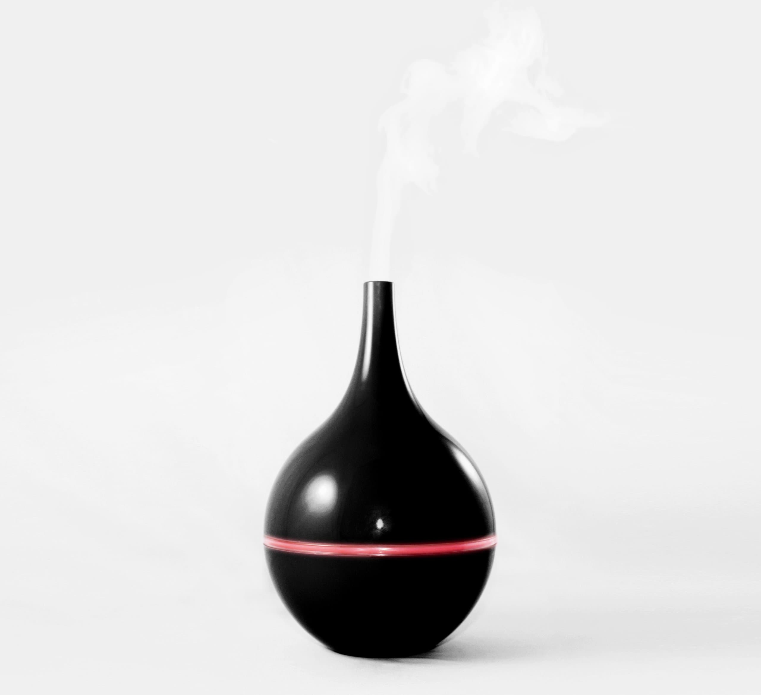 Welledia Raindrop Aromatherapy Ultrasonic Essential Oil Diffuser/Humidifier (Black)