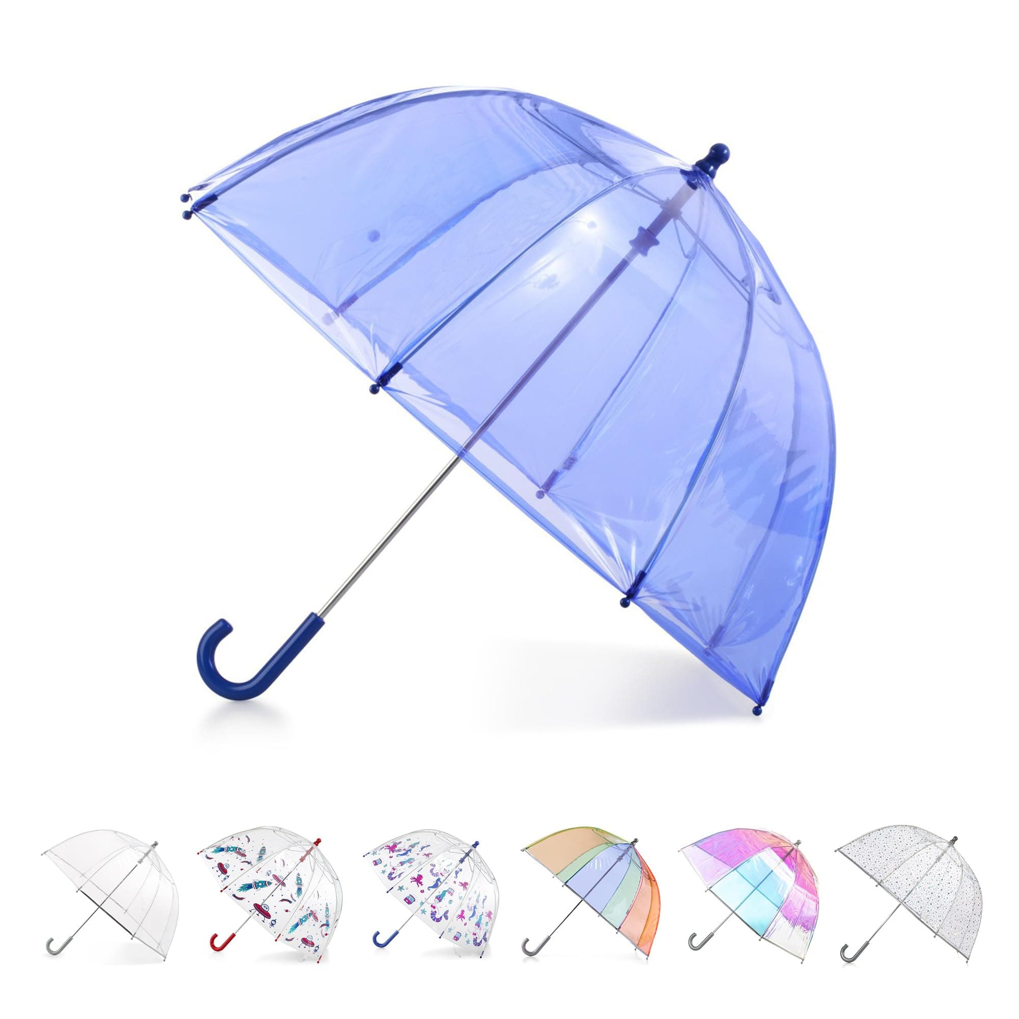 totes Kids Clear Bubble Umbrella with Dome Canopy